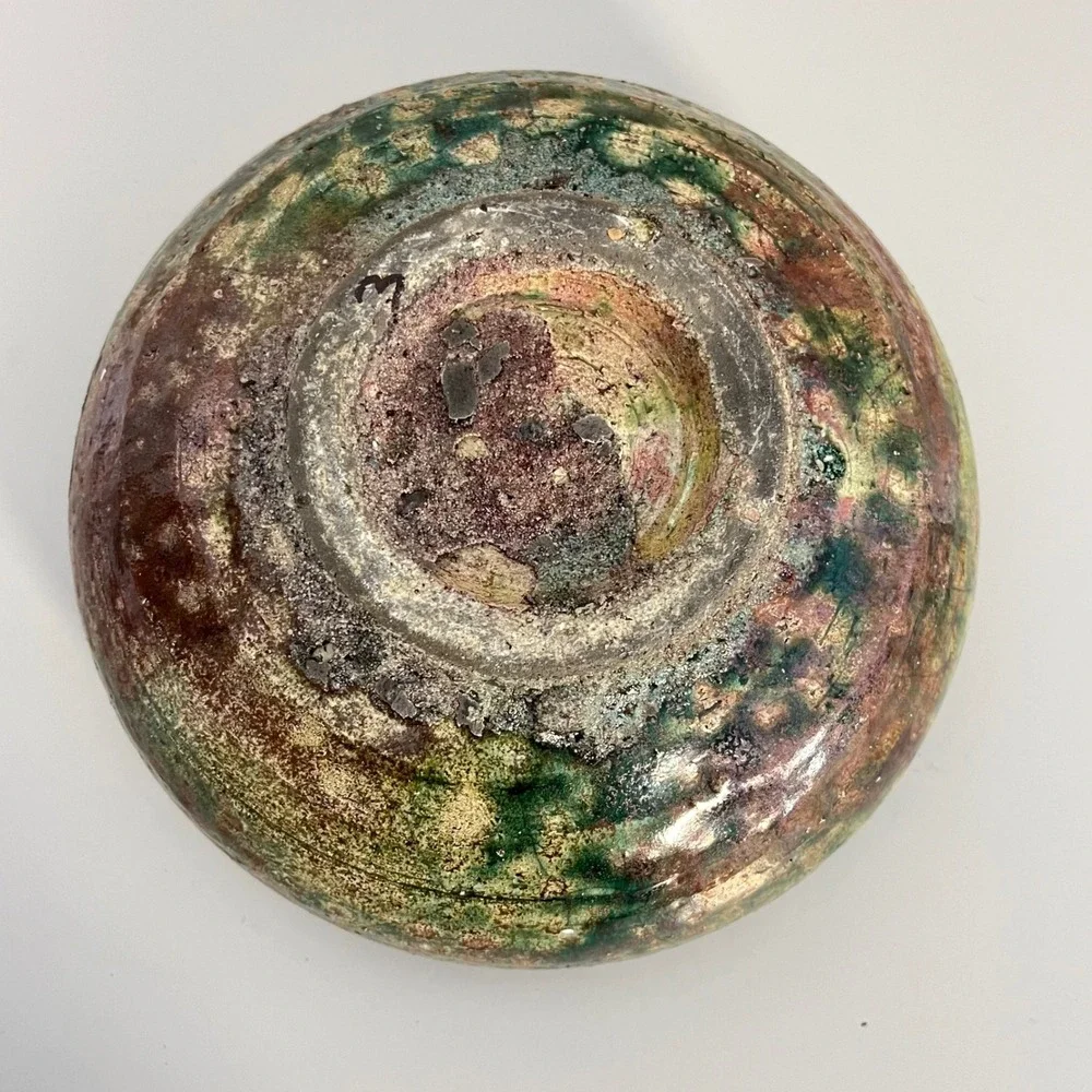 Vintage Raku Glazed Pottery Bowl Planter Home‎ Table Decor  6